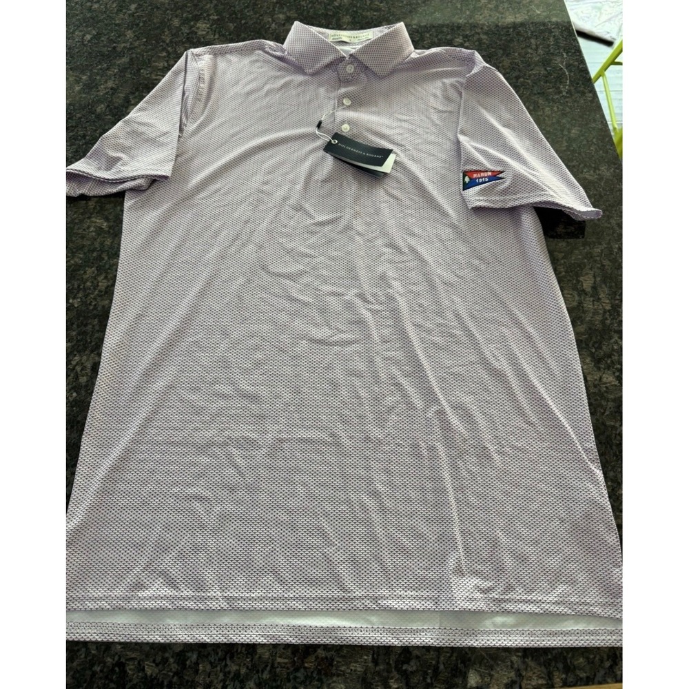 Holderness & Bourne Mens Tailored Fit Golf Polo Purple Rabun 1915 Large NWT